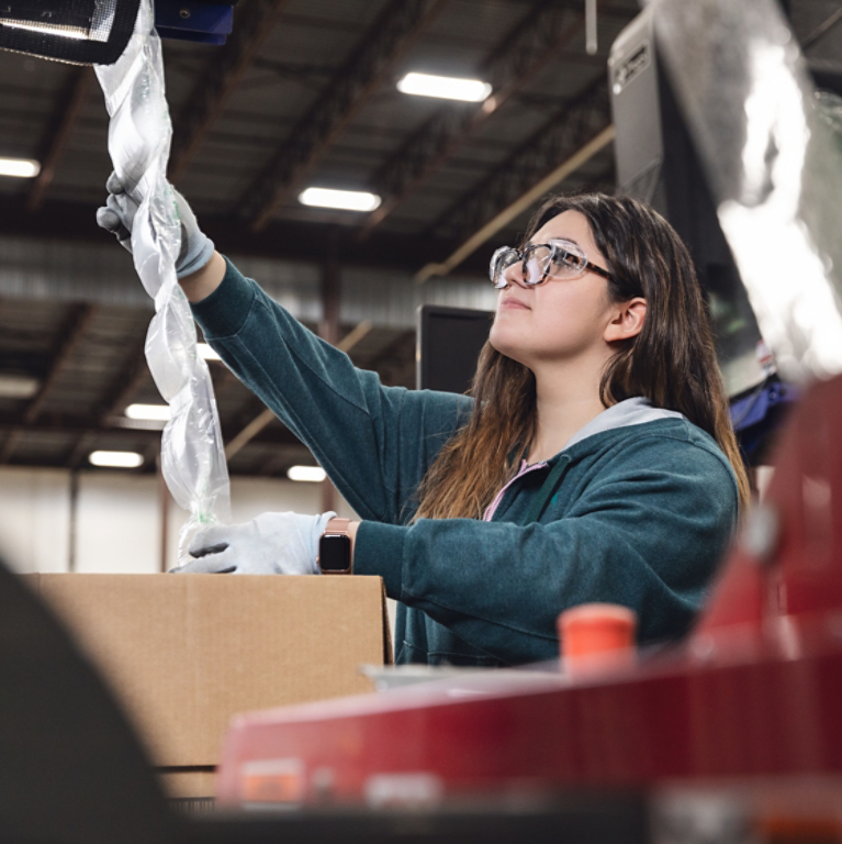 Woman Working at Thermo King Factory