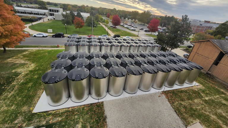 Thermal energy storage tanks at NIU