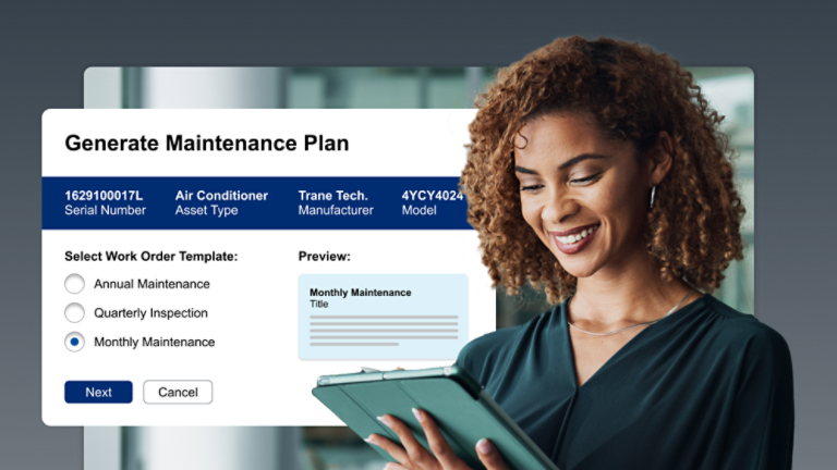 Trane Maintenance Manager Generate Plan
