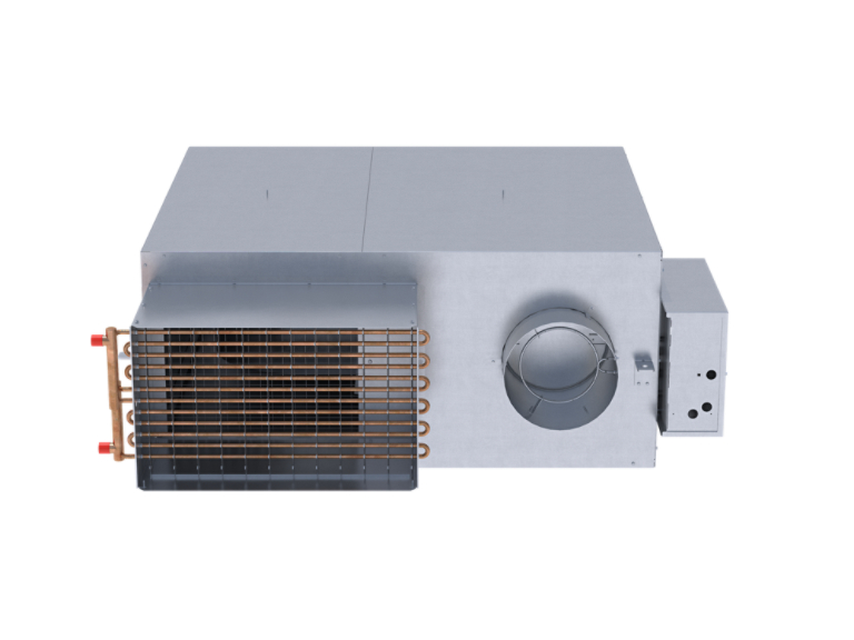 VPCG VariTrane VAV Parallel Fan Powered Terminal Unit Medium 10 inch front Low leak case transparent