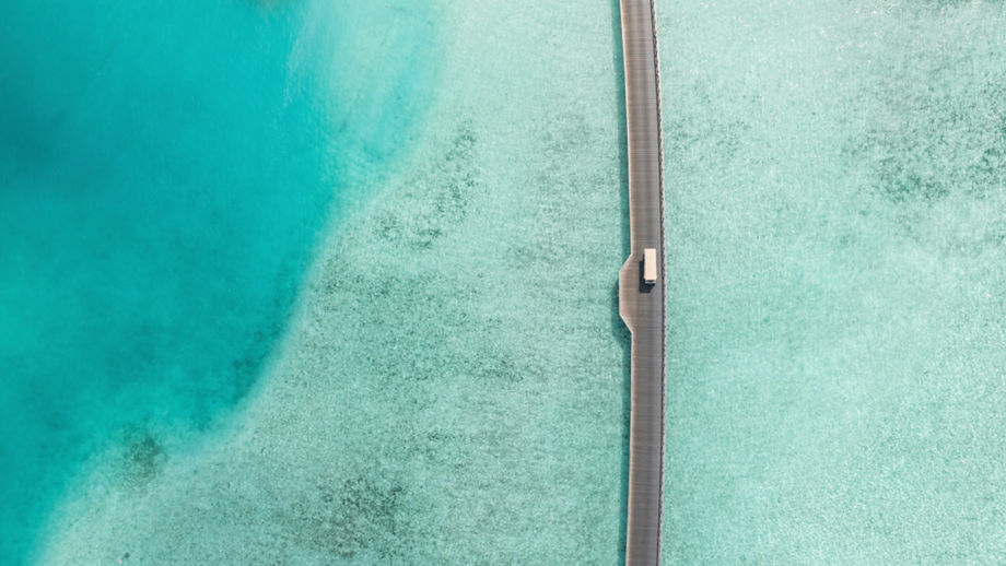 Bridge connecting small islands