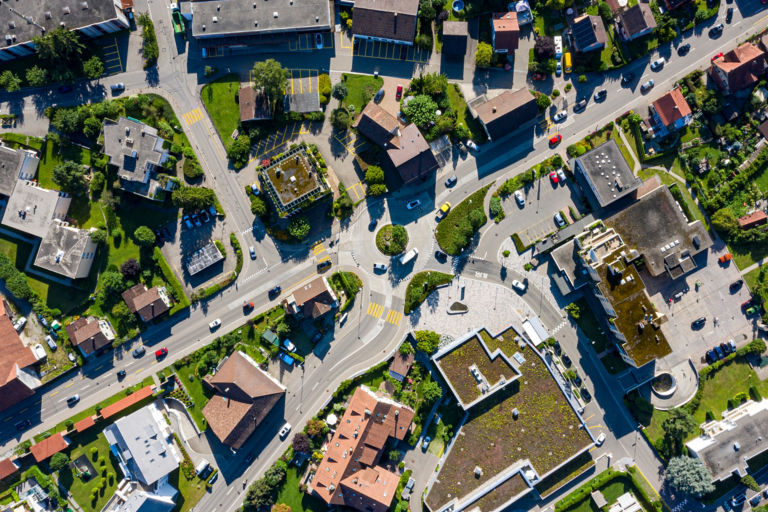 Downtown urban neighborhood 