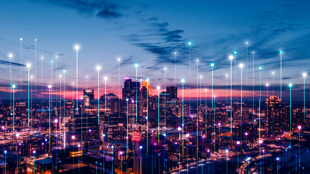 Smart building skyline