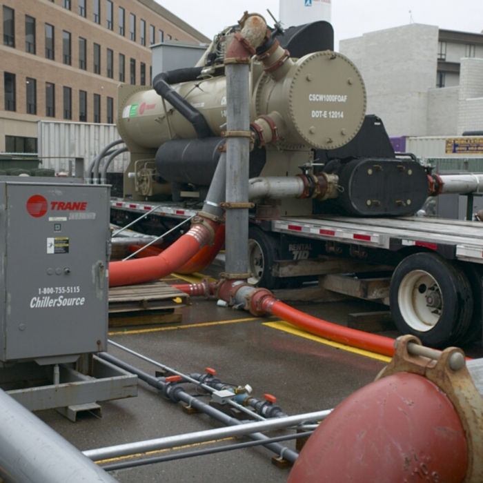 Rental Chiller Unit on Semi Trailer