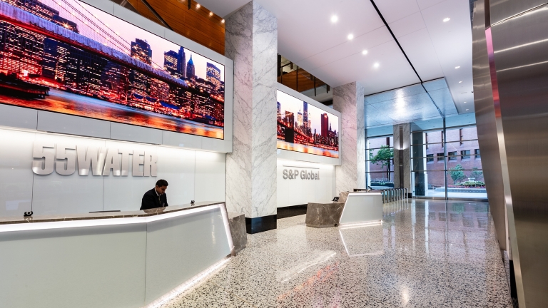 55 Water Street, NYC, building interior.