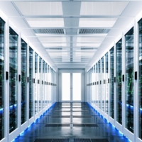 Backup cloud data service center. 3D rendering