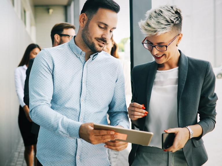 Trane technician at a data center