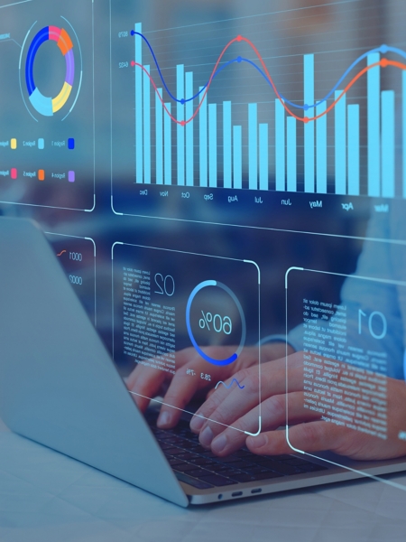 Two men in data center