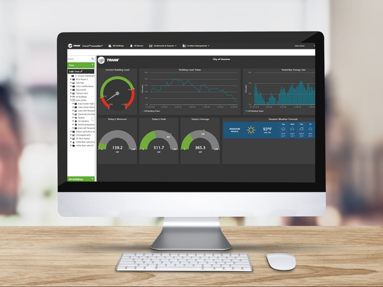 Tracer Ensemble Building Management System dashboards