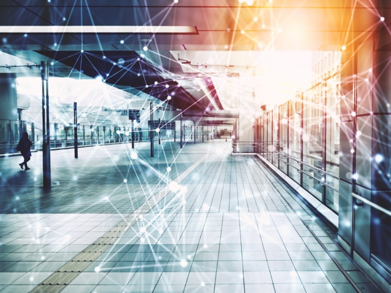 Glimpse of modern city with network effects