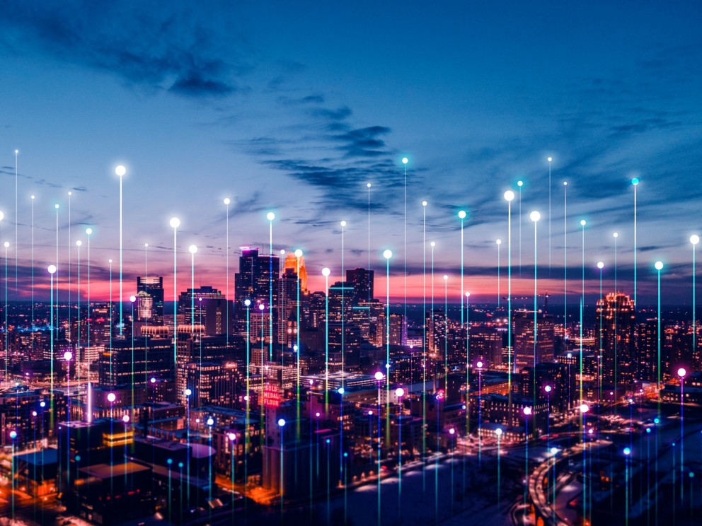 Smart building skyline