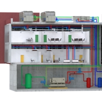 Air to Water Heat Pump Cascade System