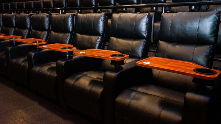 Santikos Theater leather seats