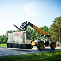 Rental Unit on Skid Steer Loader