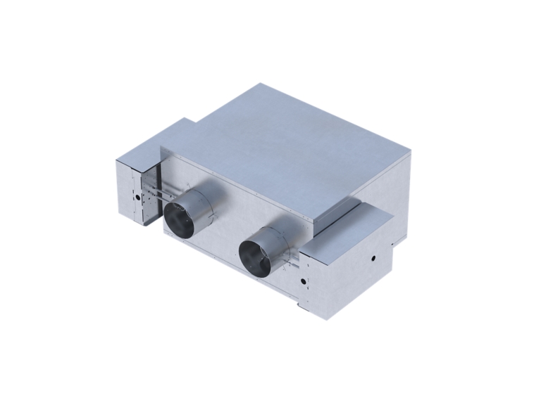 Varitrane Dual Duct VAV Terminal Unit model VDDF front angle view